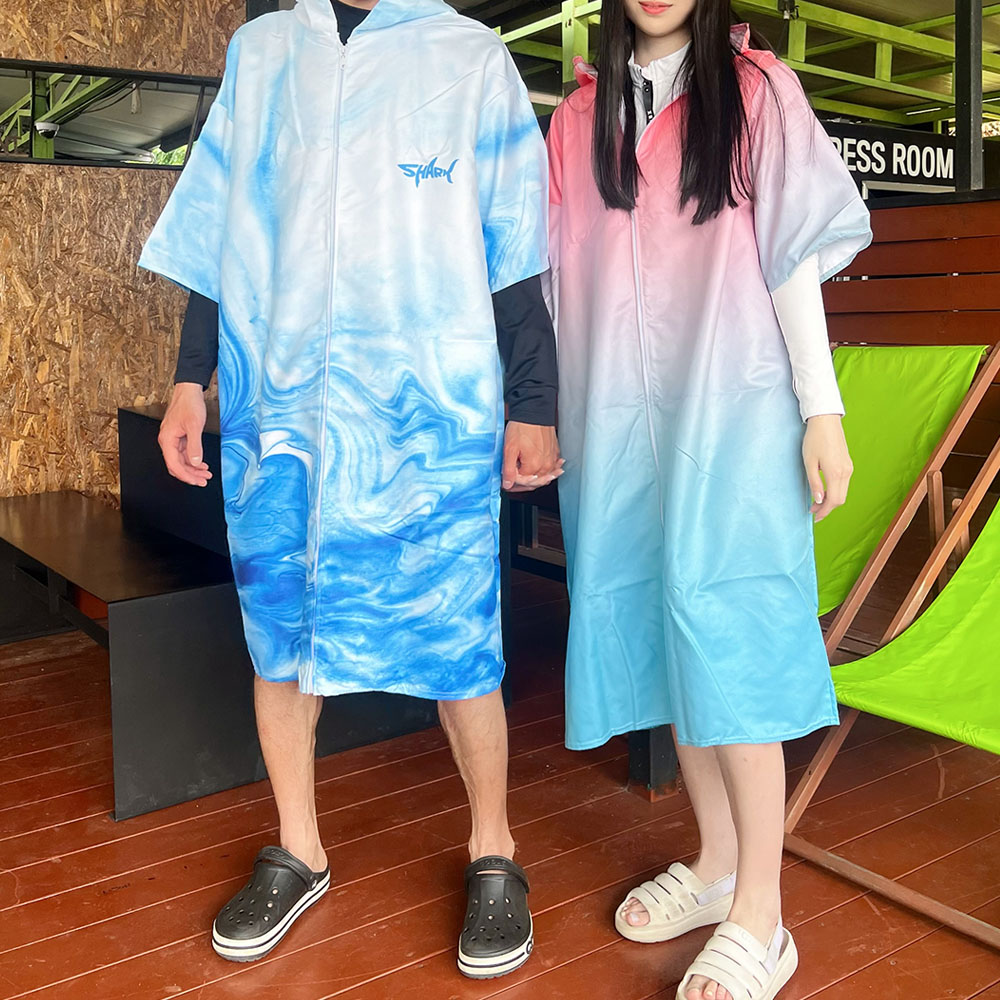 미코허그 성인 후드비치타올 극세사 입는 비치타올 퀵드라이