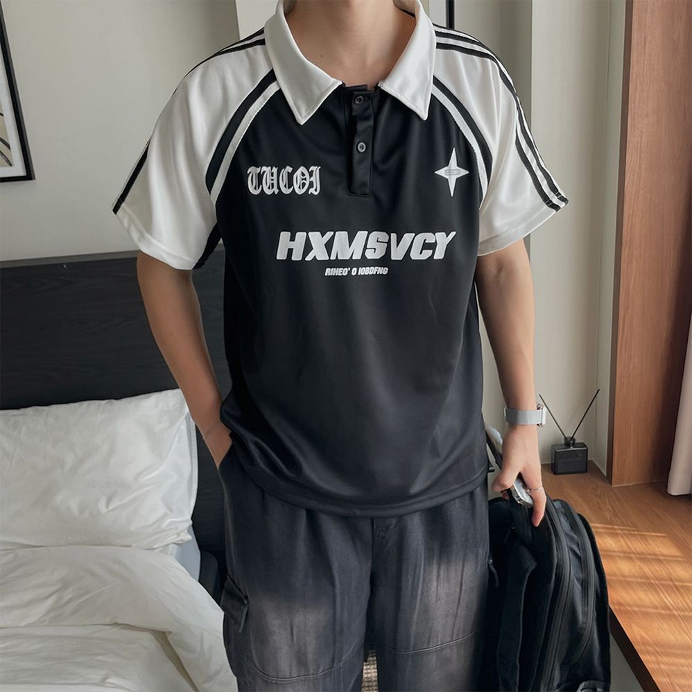 오버핏카라티 피케티셔츠 어깨넓어보이는반팔 - 상세 이미지 3