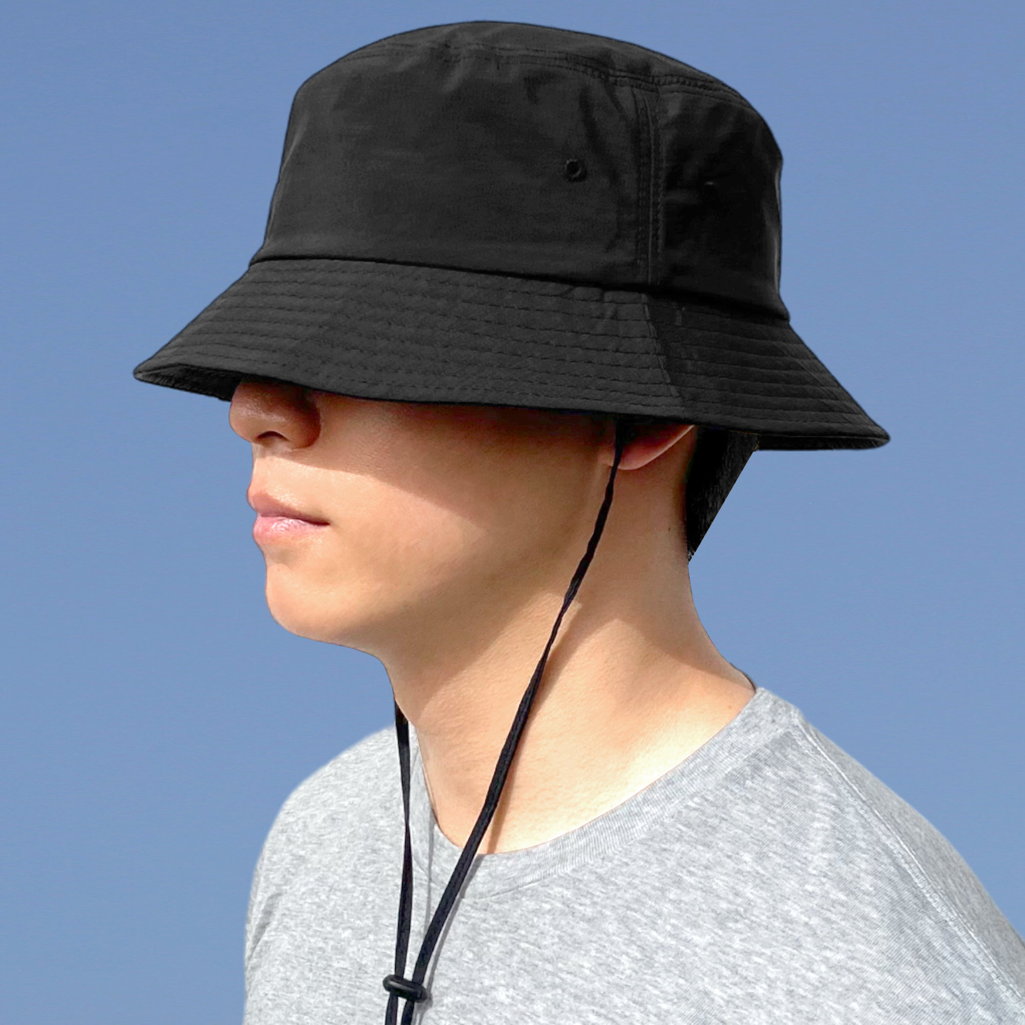 62cm 라이트 스트링 나일론 대두 빅사이즈 버킷햇 왕대두 벙거지 모자 캠핑 사파리 정글