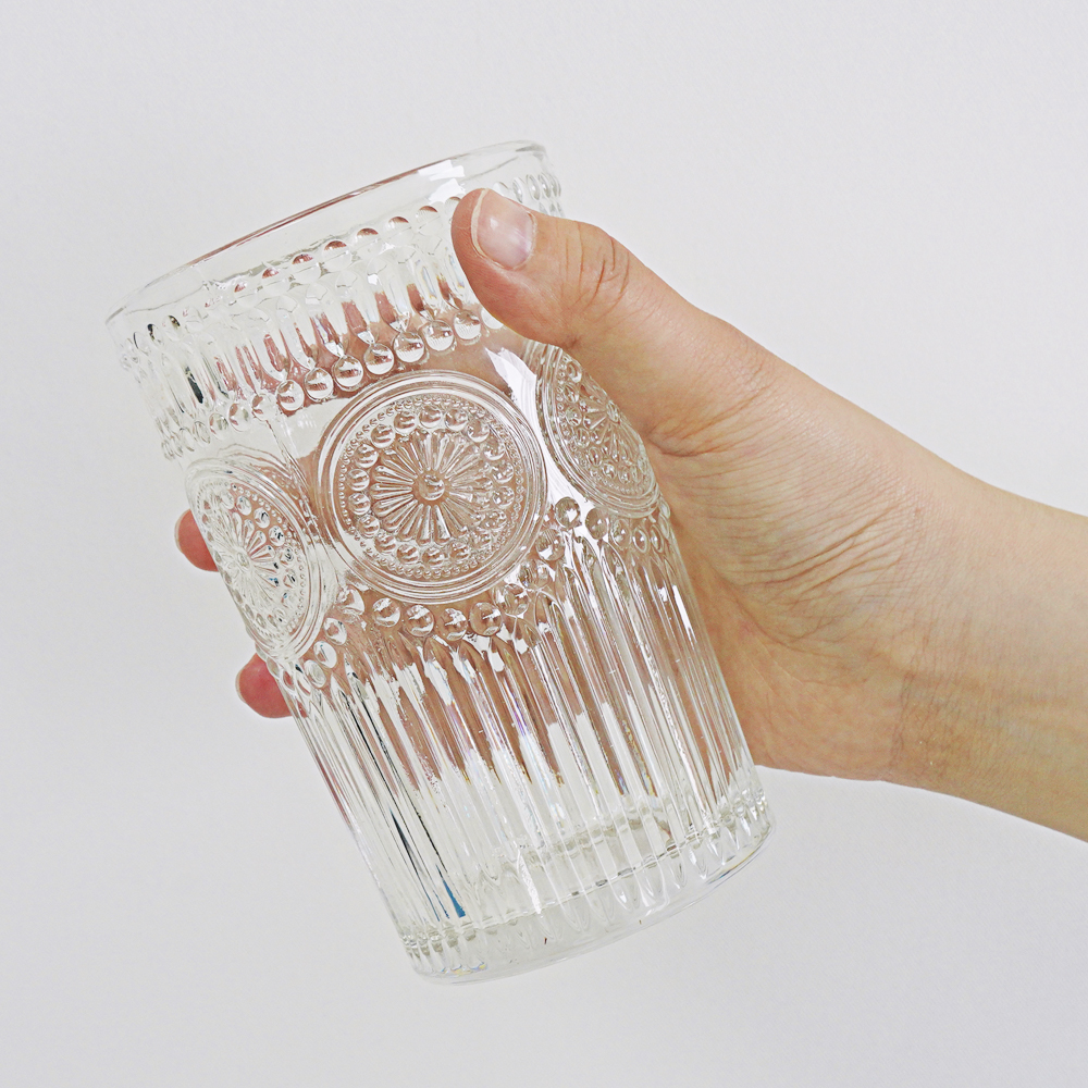 인블룸 엔틱 패턴 하이볼잔 유리컵 400ml 이미지 7