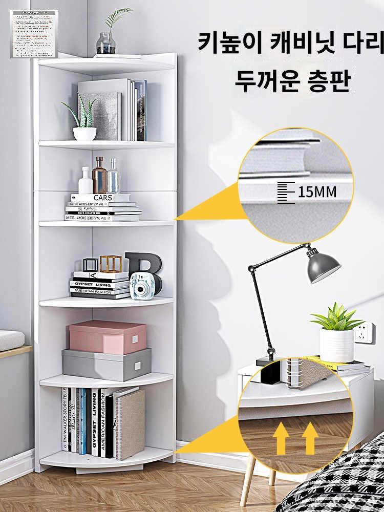 모서리 수납장 서랍장 코너 틈새 라운드 선반 구석 - 상세 이미지 4