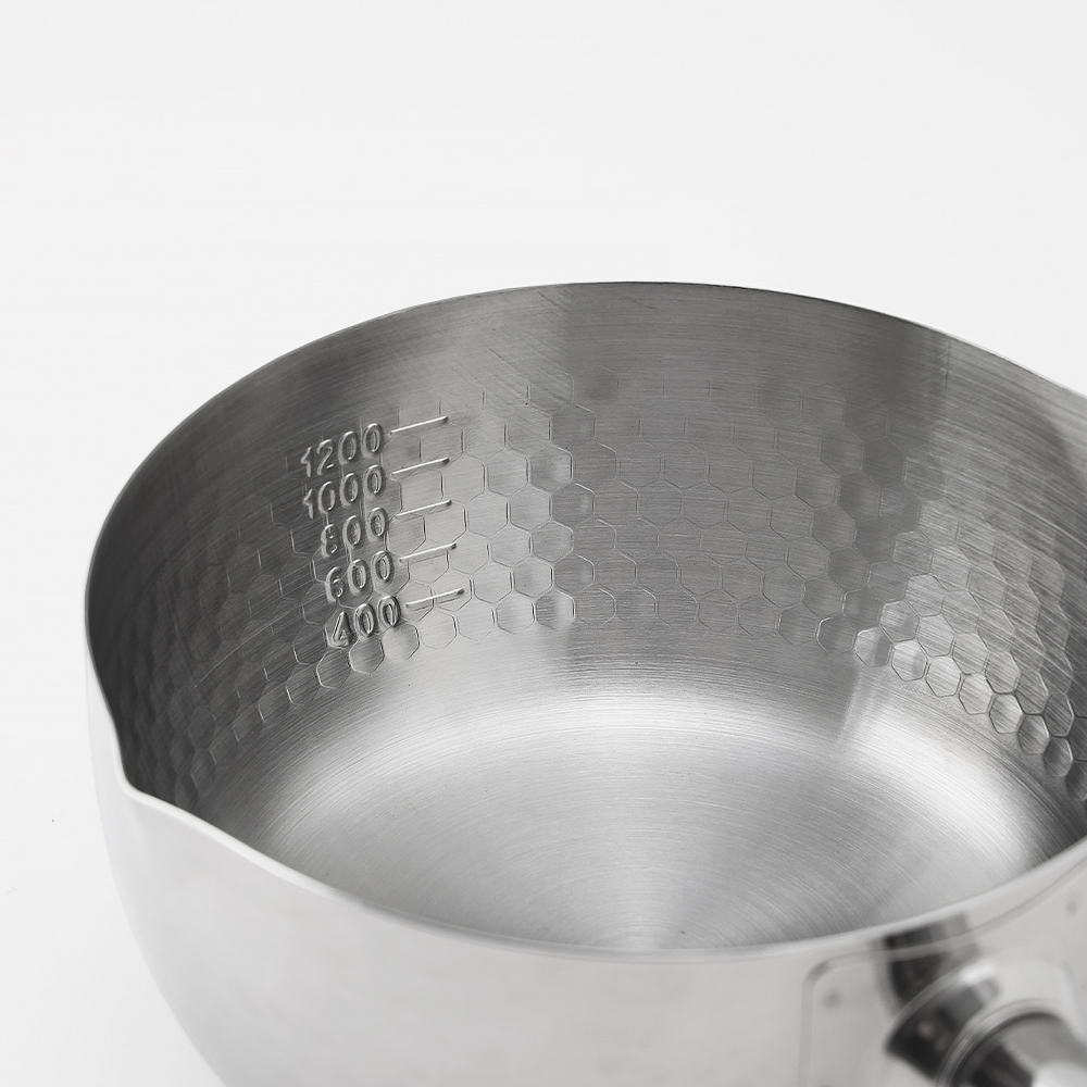 IH 인덕션 스텐 라면 냄비 18CM 곰보 함마톤 편수 이미지 6