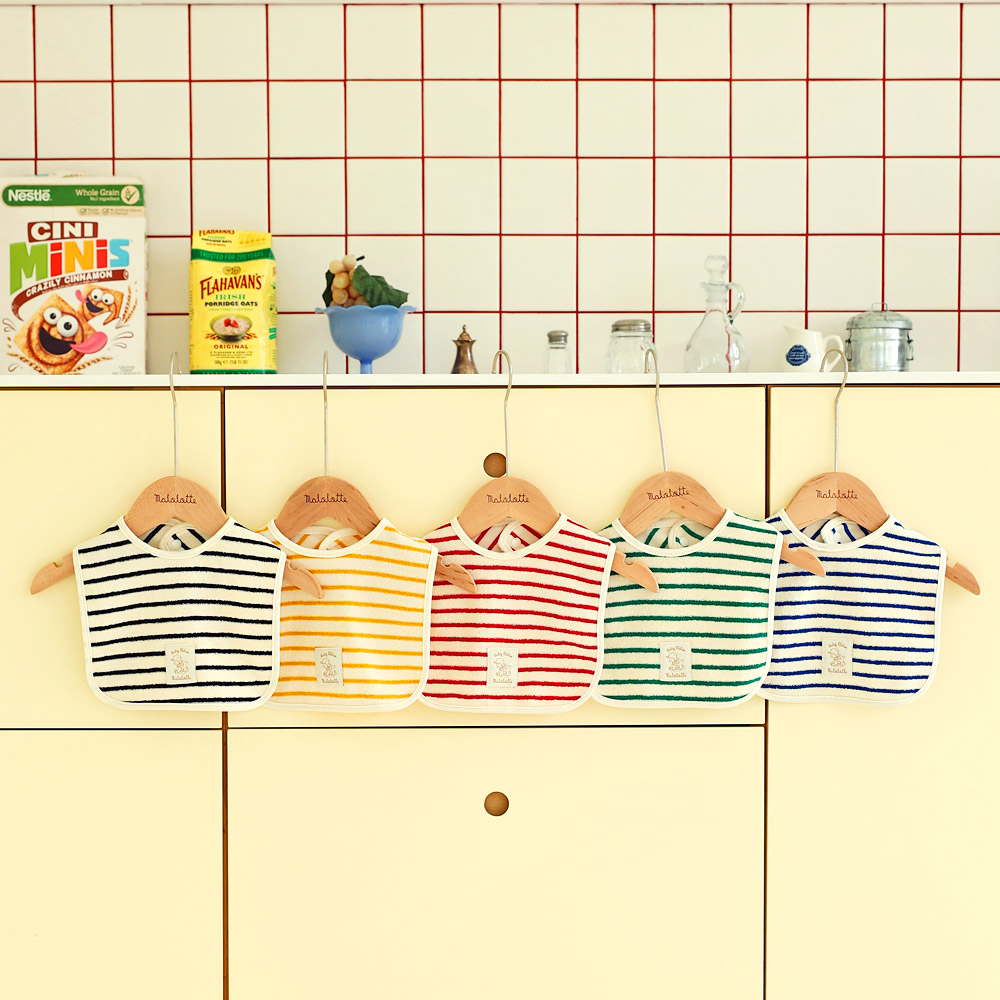 마롤로뜨 테리 모달 아기턱받이 신생아 침받이 어린이집 이유식 턱받이