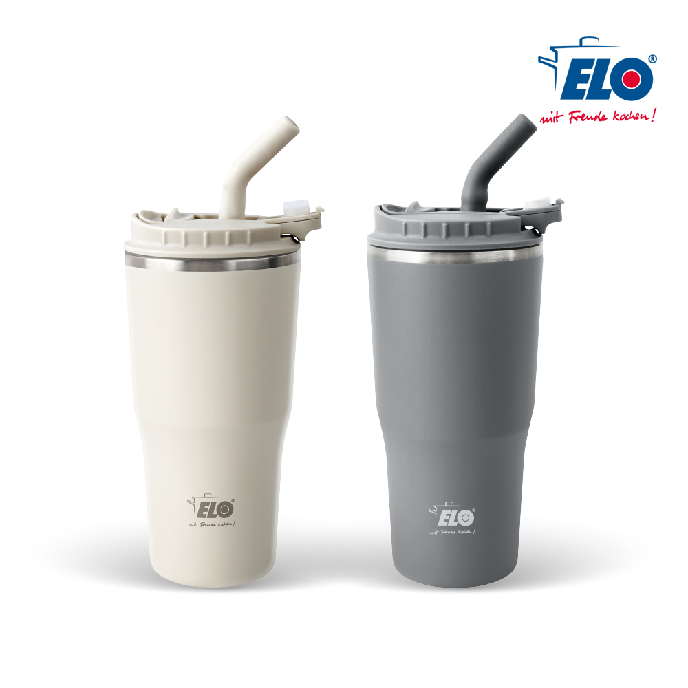 ELO 피크 텀블러 빨대 포함 530ml, 아이보리 - 상품 이미지