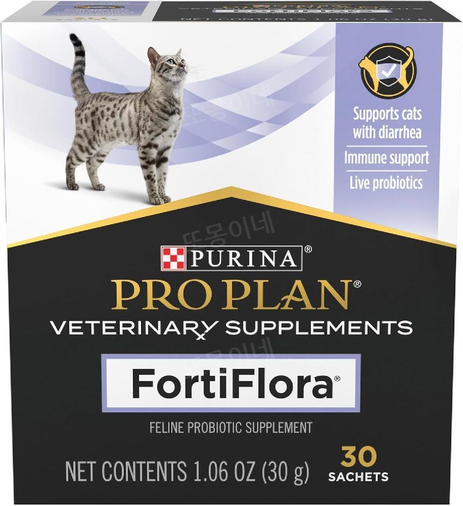 퓨리나 포티플로라 Fortiflora 고양이 유산균 30포