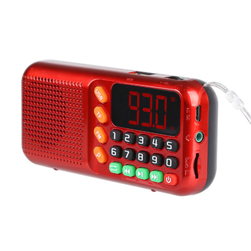 휴대용 라디오 FM 레트로 MP3 플레이어 어르신 노인