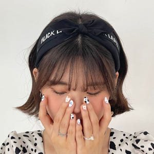 귀여운블랙라벨레터링 반다나 헤어밴드 머리띠 터번 리본머리띠 면헤어밴드 솔직 후기 | 실사용자 리뷰 분석 - 상품 이미지 2