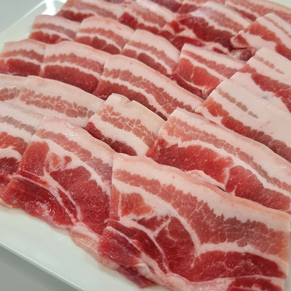 [국내최저특집가]한돈 1등급 냉동 대패오겹살 500g/ 대패삼겹살 냉삼 해와바다 - 상품 이미지