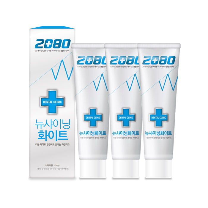샤이닝 화이트 치약 120g, 20개 - 상품 이미지