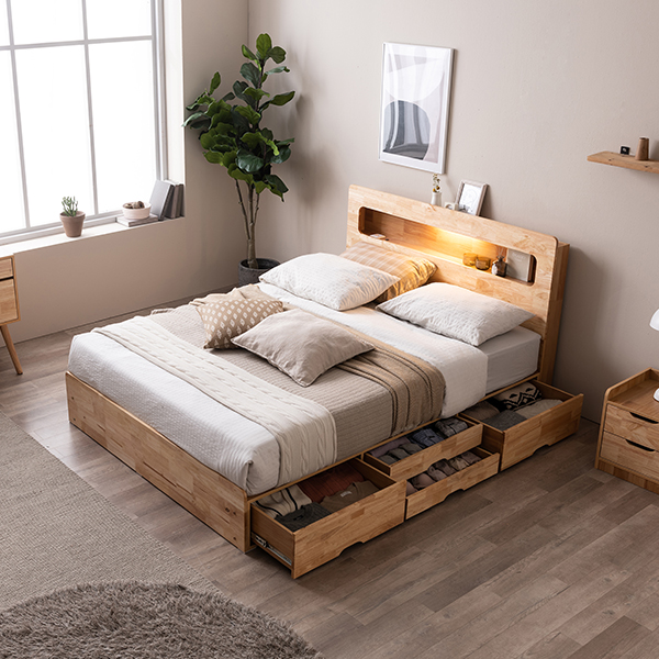 침대 수납 공간