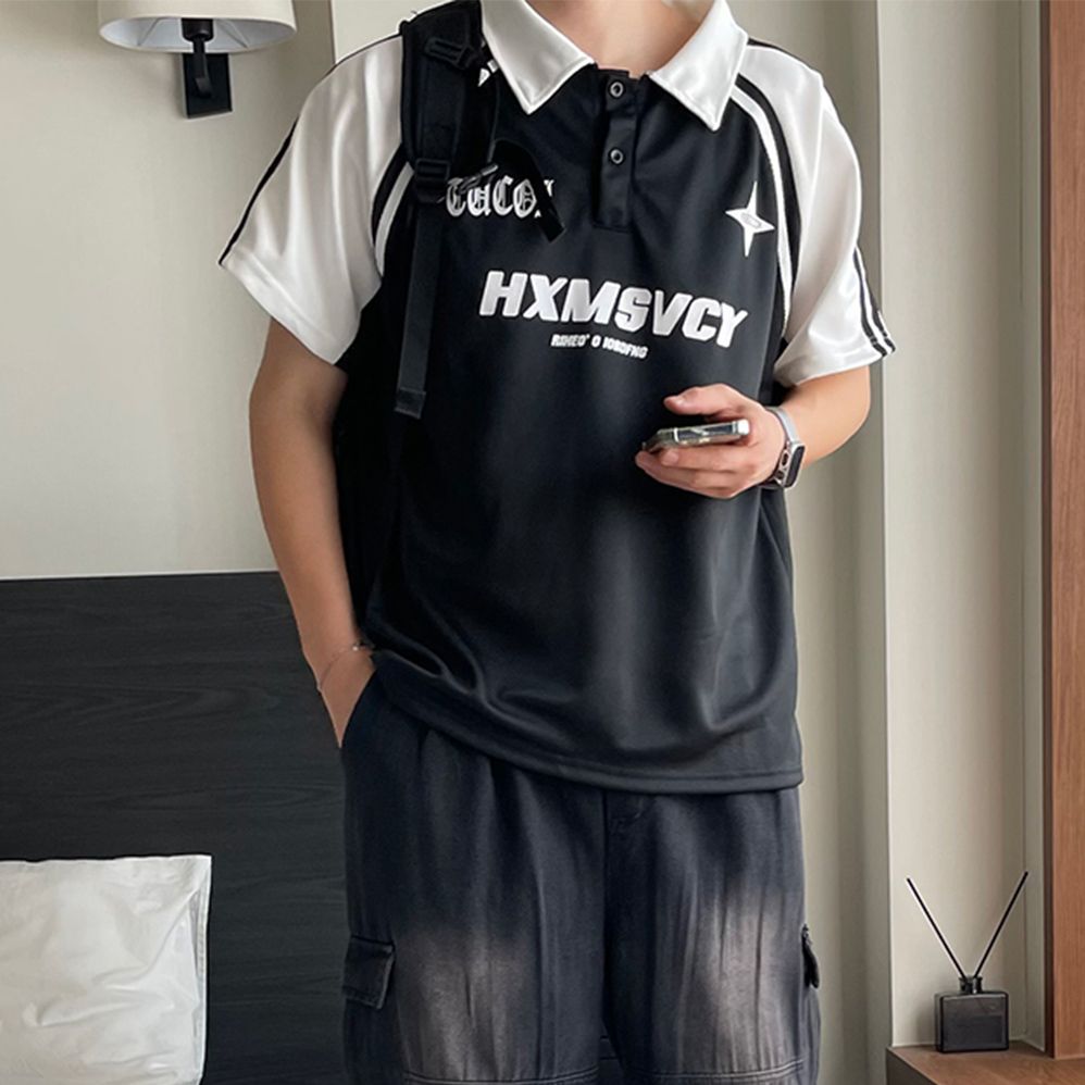 오버핏카라티 피케티셔츠 어깨넓어보이는반팔 - 상세 이미지 5