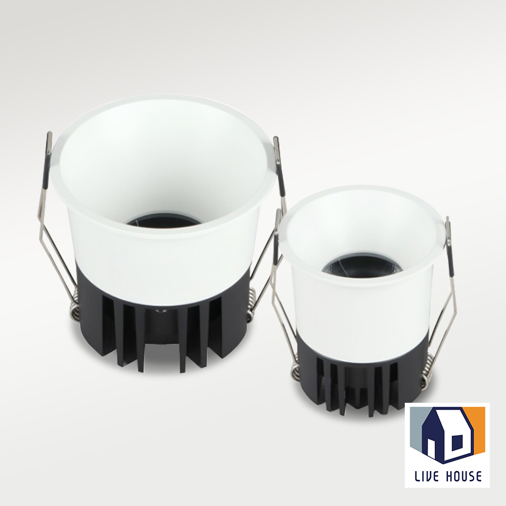 LED 음푹 매입등 COB 일체형 화이트 다운라이트 62mm(2인치) - 상세 이미지 2