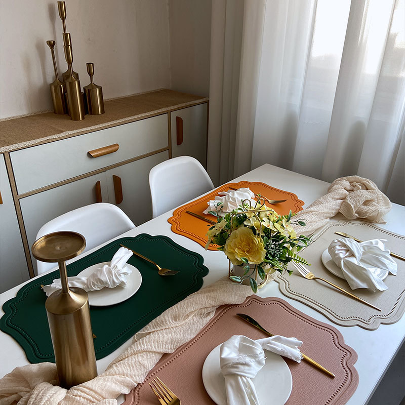 앤티코 테이블매트 식탁 매트 가죽 방수 깔개