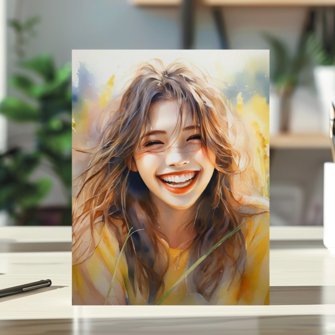 캐리커쳐 수채화 초상화 초슬림 메탈 액자 탁상형 선물 포토 커플 기념일 팝아트 제작 XS - 상품 이미지