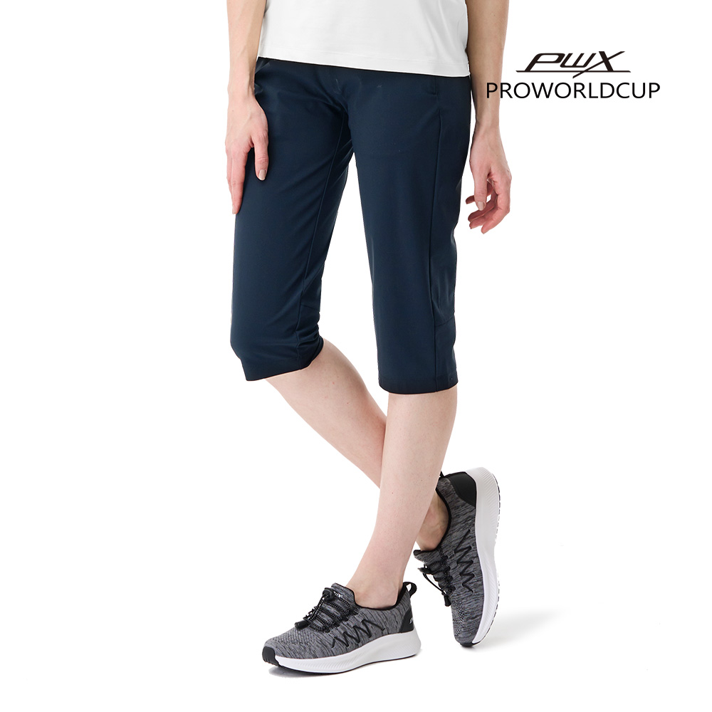 [PWX]Q223-4621-1DN 여성 웜업 7부 팬츠 - 상품 이미지