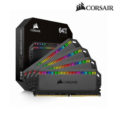 [RMA 메모리]] 커세어 DDR4-3200 CL16 Dominator Platinum RGB BLACK 패키지 (64GB(16Gx4))