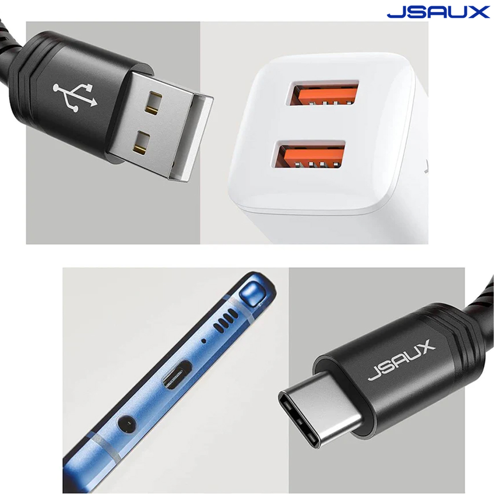 1+1 C타입 초고속 충전 케이블 2M USB A to C JSAUX - 상세 이미지 4