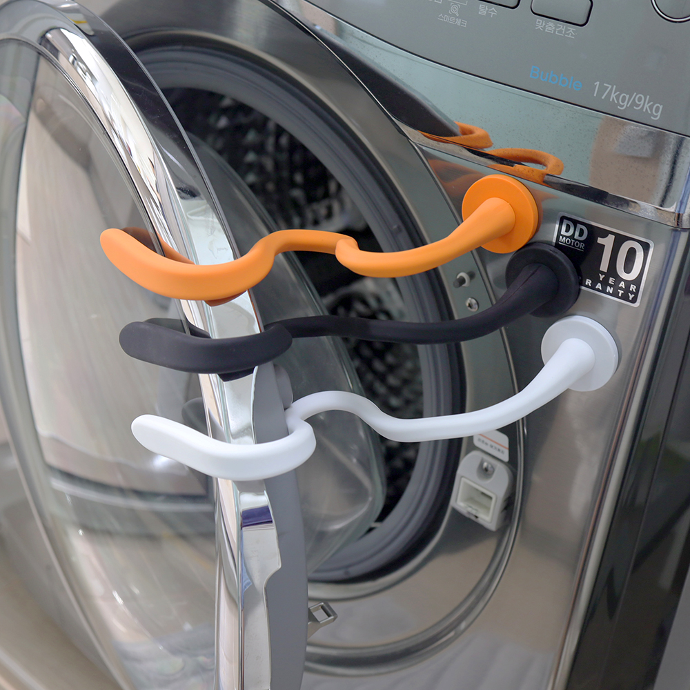 세탁기 문 고정 홀더 도어 클립 환기용 문닫힘방지