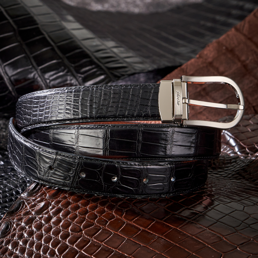 더퀴르 남자 악어벨트 남성 명품 슬랙스 정장 수트 허리띠 선물 CB103031