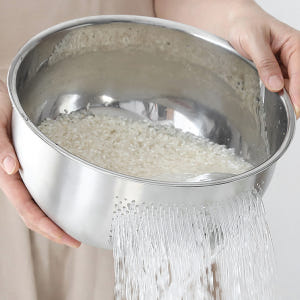 스텐 304 쌀 세척볼 26cm 대형 실사용 후기 | 효과 있을까? - 상품 이미지 1