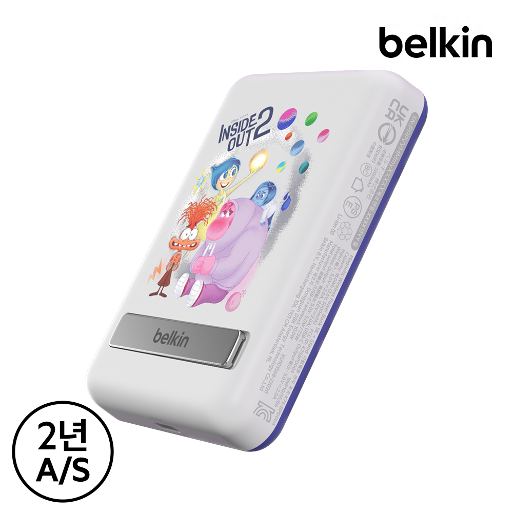 벨킨 디즈니 인사이드아웃2 5000mAh 맥세이프 마그네틱 무선 보조배터리 BPD004YO - 상세 이미지 4
