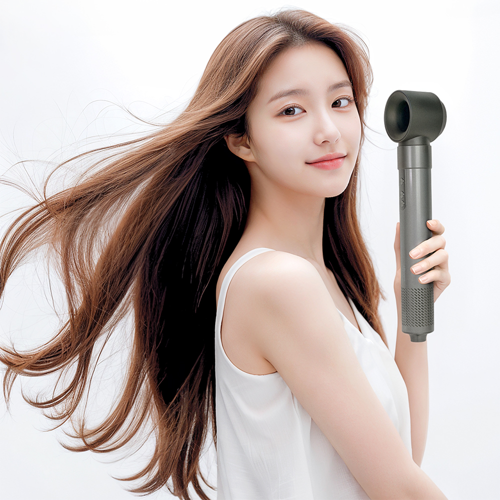 아이룸 에어글로우 헤어 스타일러 봉 고데기 4in1 멀티 드라이기 에어브러시 이미지 4