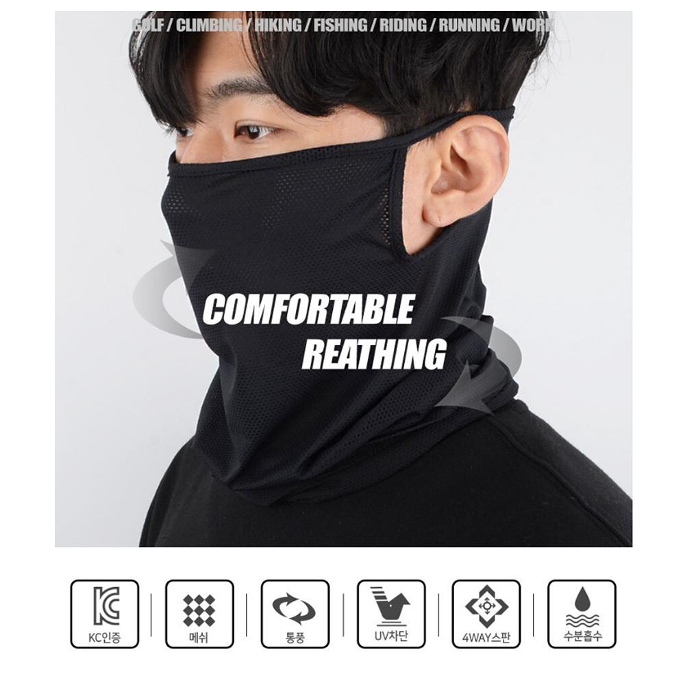 여름용귀걸이워머 바이크스카프 여름용두건 냉감목토시 - 상세 이미지 2