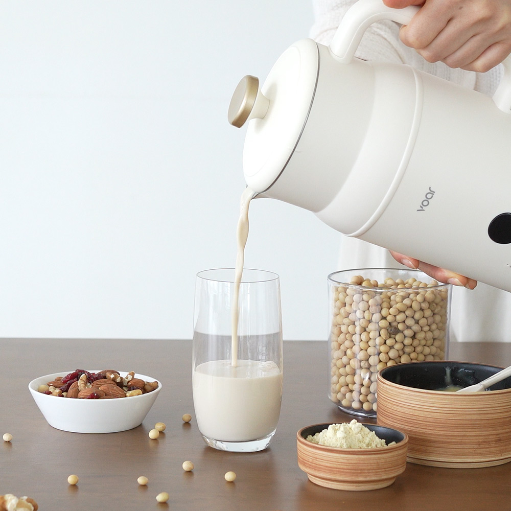 보아르 웰빈 두유 제조기 검은콩 두유기 이유식 만드는 기계 가정용 죽 두부 콩물 메이커