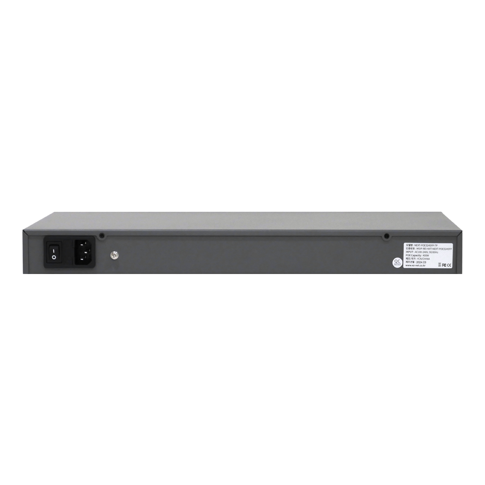 NEXT POE324SFP-TP 24포트 100M POE 스위칭허브 +2 SFP 기가업링크 지원 - 상세 이미지 4
