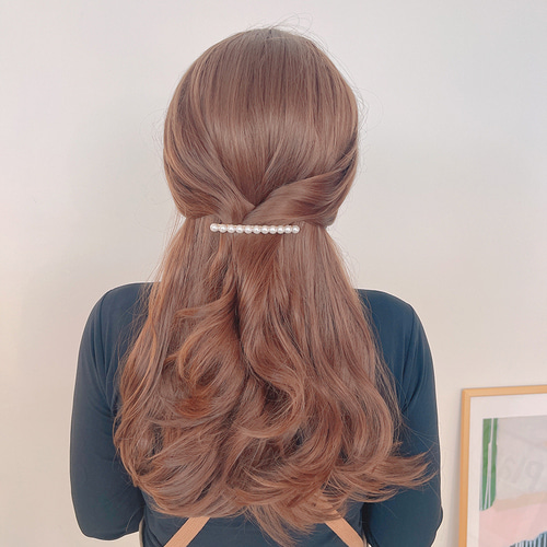 진주헤어핀 일자반머리 헤어핀추천 헤어핀선택법 머리핀꿀팁