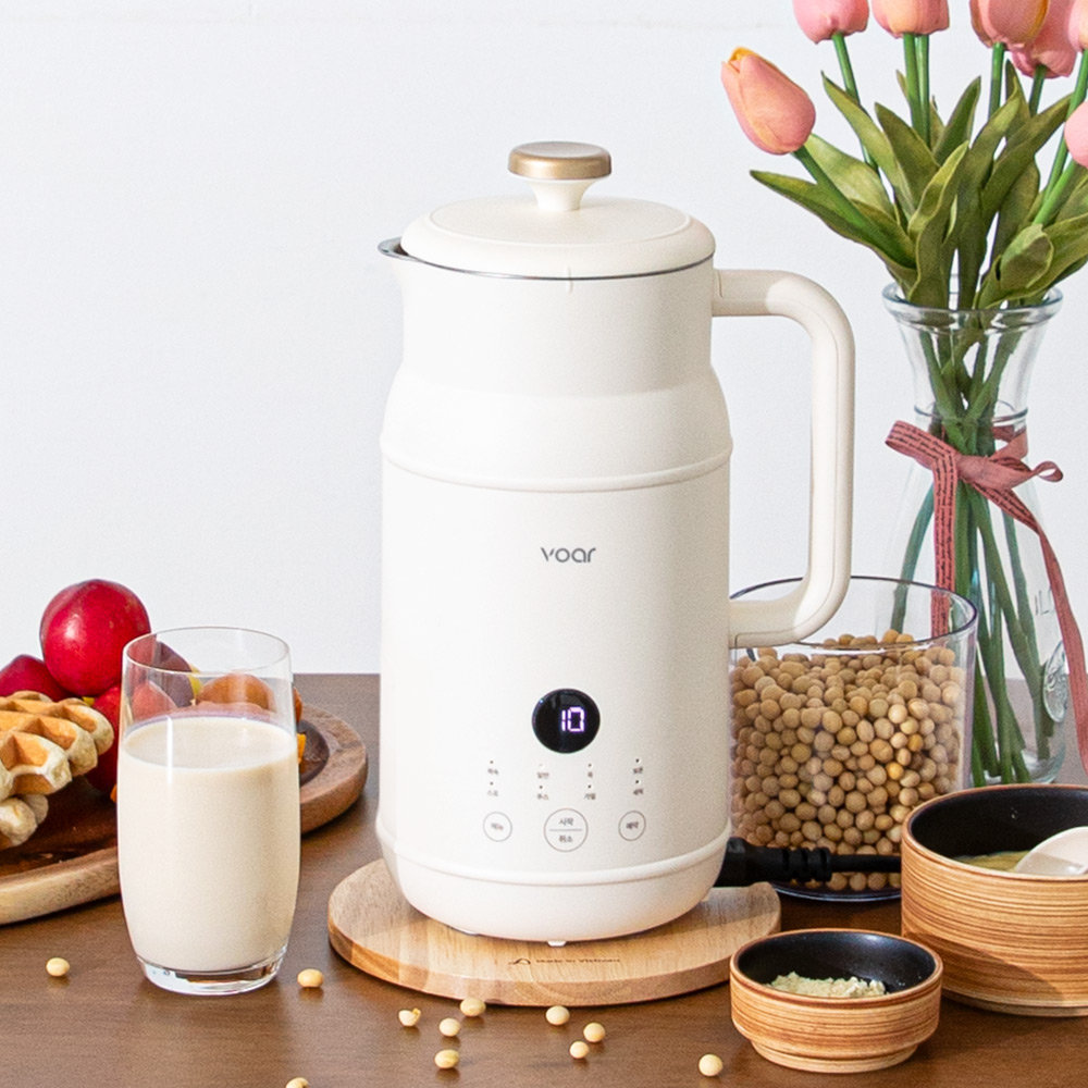 보아르 웰빈 두유 제조기 검은콩 두유기 이유식 만드는 기계 가정용 죽 두부 콩물 메이커