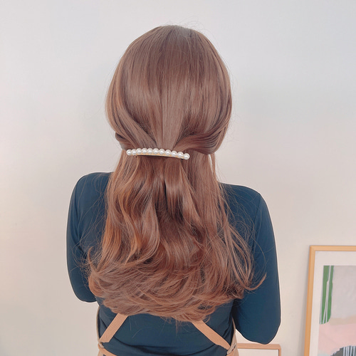 진주헤어핀 일자반머리 헤어핀추천 헤어핀선택법 머리핀꿀팁