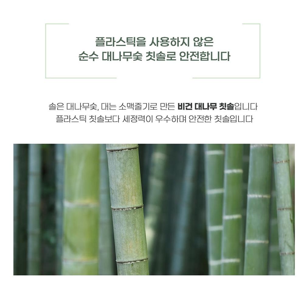 우드칫솔 생분해칫솔 대나무 뱀부칫솔 제로웨이스트 - 상세 이미지 4
