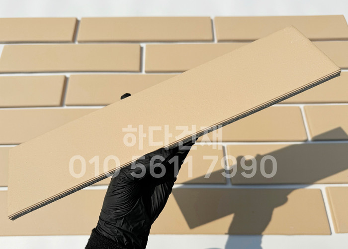 테라코타타일 점토타일 점보하프 아이보리 390x90x12T / 하다건재