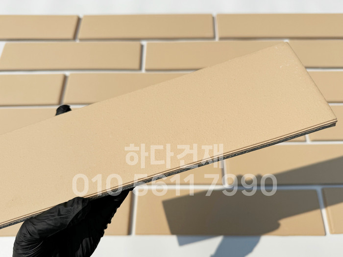 테라코타타일 점토타일 점보하프 아이보리 390x90x12T / 하다건재