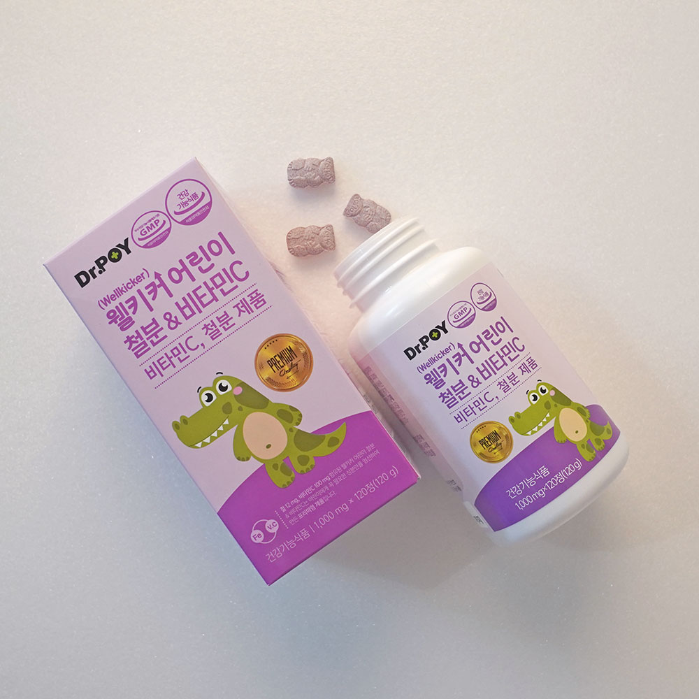 웰키커 어린이 철분&비타민C 1000mg x 120정, 3개 상세 이미지 4