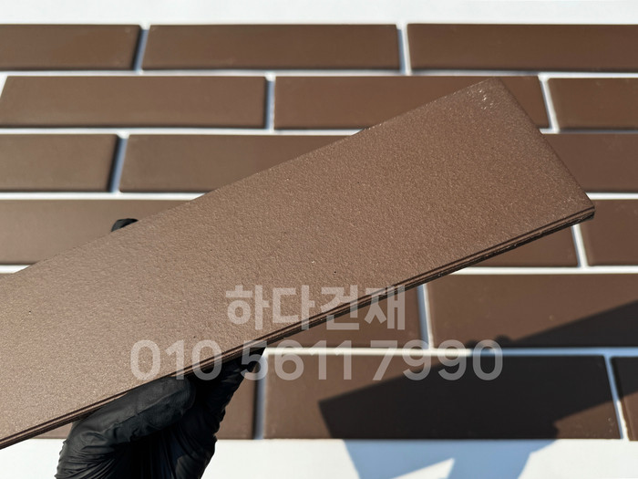 테라코타타일 점토타일 점보하프 브라운 390x90x12T / 하다건재