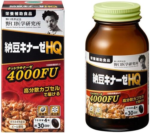 일본 노구치의학연구소 나토키나제 낫토키나제 낫또 HQ 4000FU 120정 : 케이제이헬스