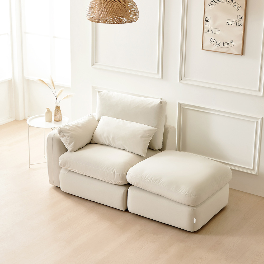 동서가구 헤이스 구스 워셔블 풀커버 아쿠아텍스 패브릭 모듈형 2인 카우치 소파 우형 DF924518