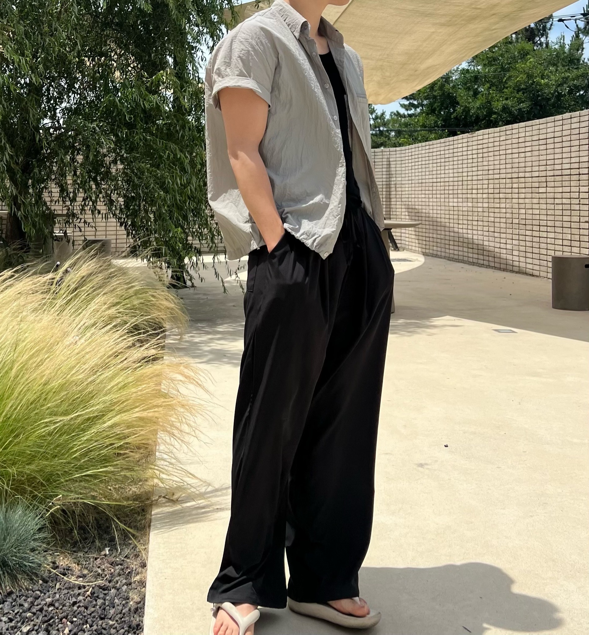 냉감슬랙스 남자와이드슬랙스 쿨링조거팬츠 - 상세 이미지 3