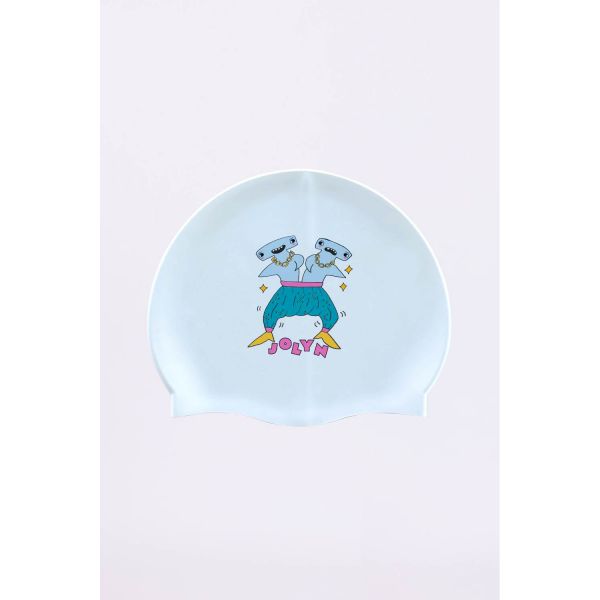 졸린 실리콘 수모 수영모자 해머 망치상어 Jolyn Silicone Swim Cap - Hammah - 상품 이미지