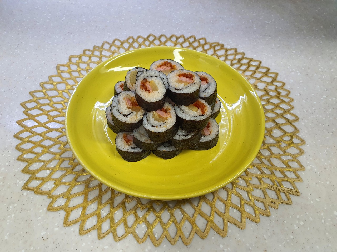 초여도예 줄원접시 플레이팅접시 빈티지 예쁜 그릇 이미지 7