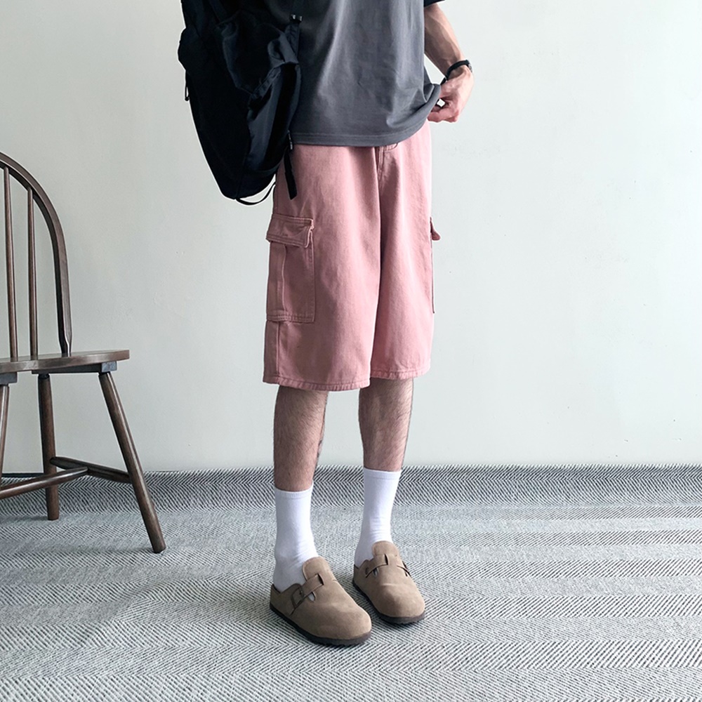 남자버뮤다팬츠 6부반바지 피그먼트반바지 - 상세 이미지 3