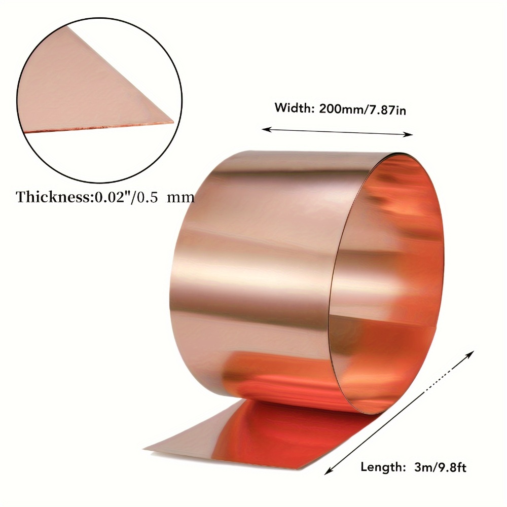 공예용 수리용 구리 시트 길이 3M 두께 0.5mm - 상세 이미지 3