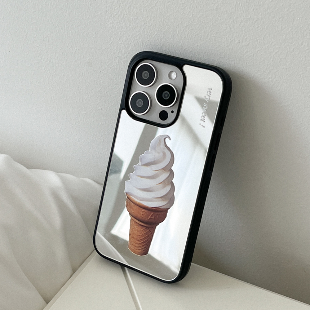 sweet ice cream 아이폰 15pro 미러 범퍼 케이스 - 상세 이미지 4