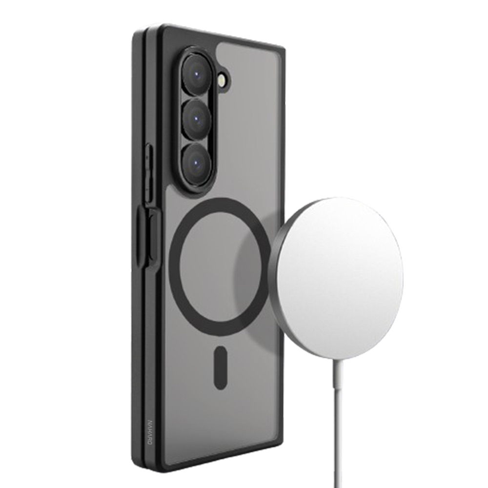 나하로 맥세이프 케이스 아머 하이브리드 블랙, 갤럭시Z 폴드6