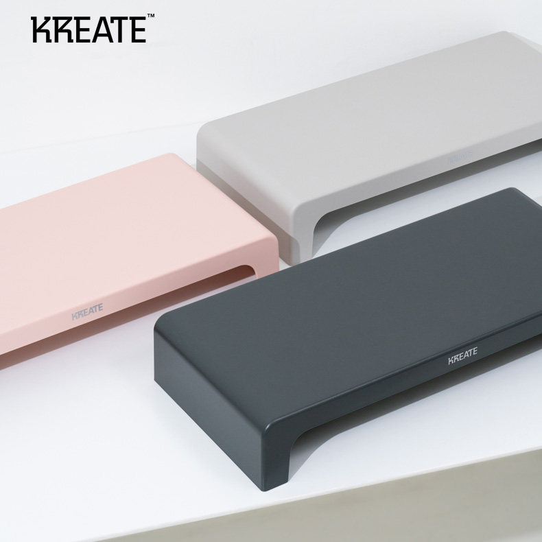 크리에이트 모니터 받침대 아이맥 거치대 스탠드 선반 받침