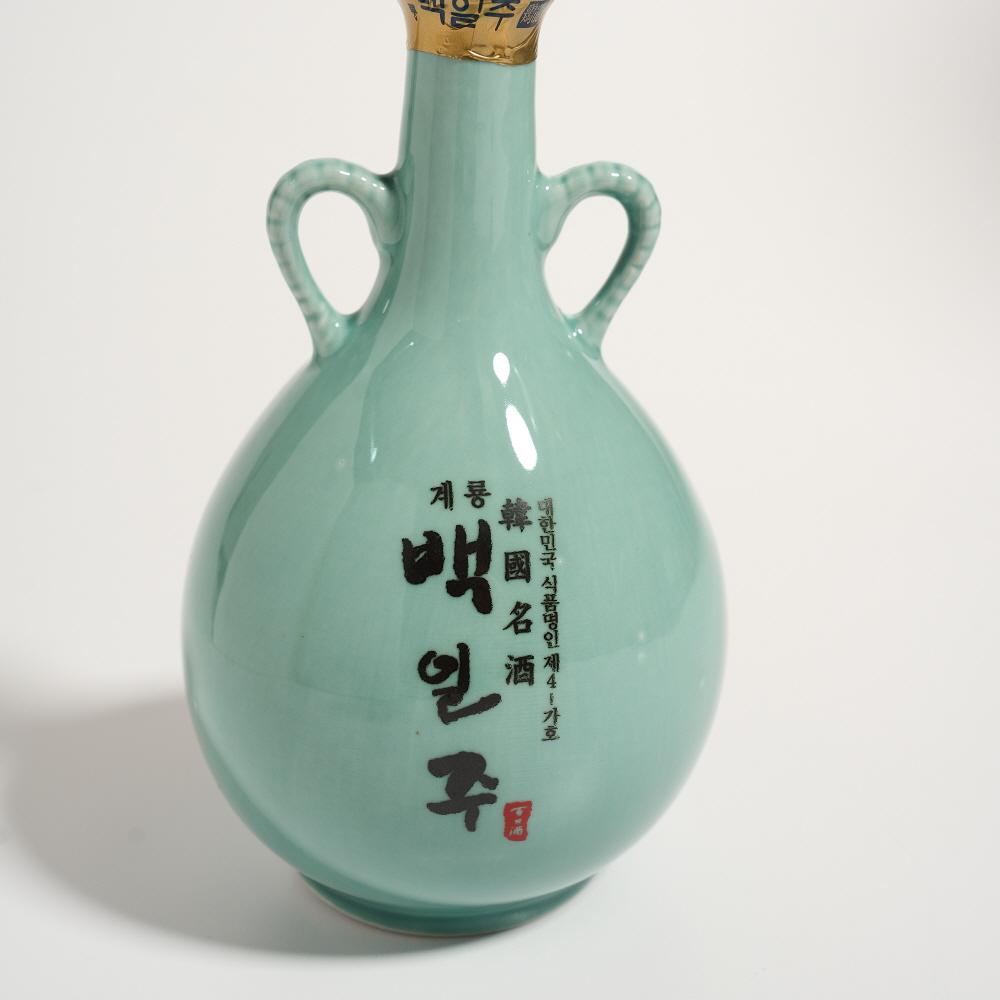 계룡백일주 청자 호리병 40도 600ml 선물세트 이성우명인 (케이스 포함) - 상세 이미지 2