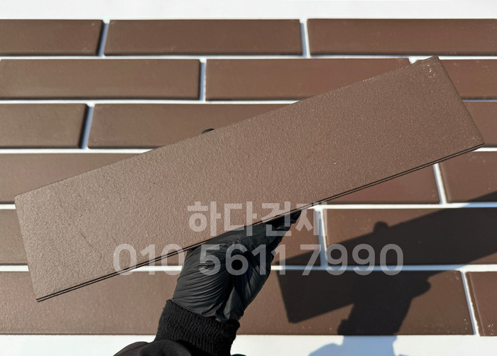 테라코타타일 점토타일 점보하프 브라운 390x90x12T / 하다건재