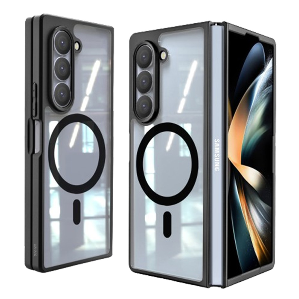 나하로 맥세이프 케이스 아머 하이브리드 블랙, 갤럭시Z 폴드6